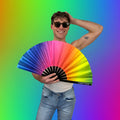 Rainbow Rave Fan (UV) The Gay Fan Club