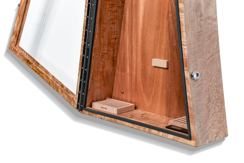 ClimaCase Triangle Humidor - Curly Mango Acoustic Remedy Cases