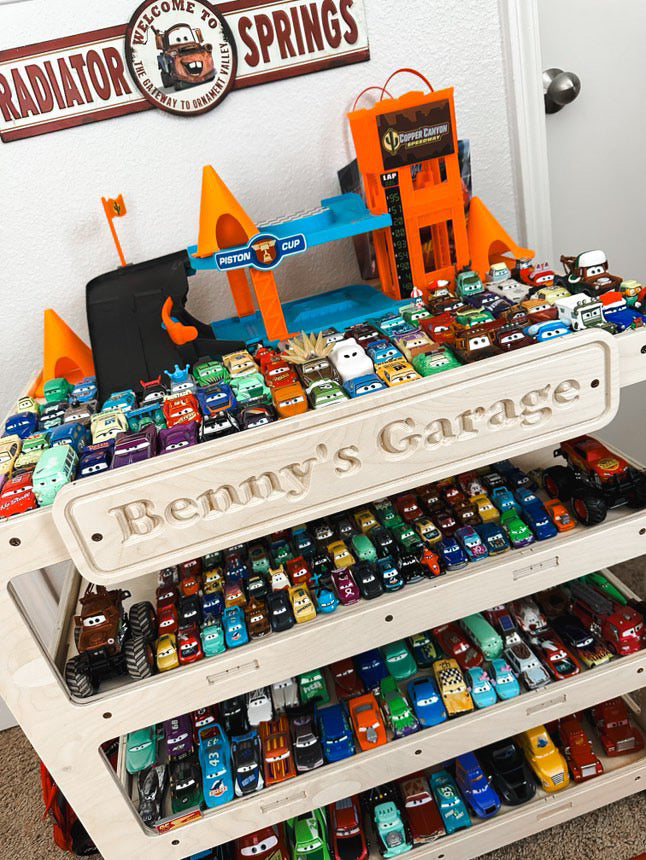 CADEN- Toy Car Ramp + Storage Bush Acres