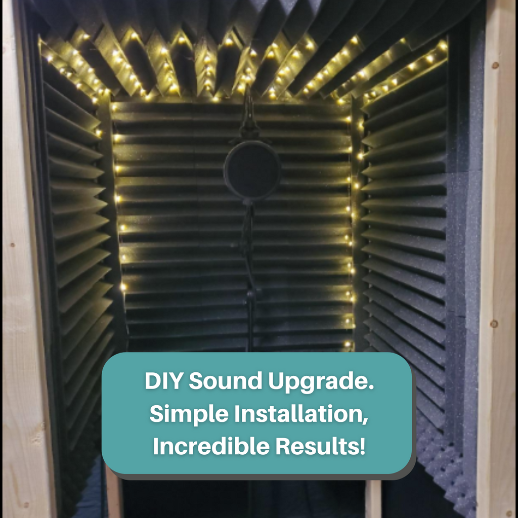 Small Vocal Booth Acoustic Foam Bundle - DIY Vocal Booth Acoustic Treatment SoundAssured