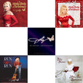 Holly Dolly Christmas (Ultimate Deluxe Edition) & Holly Dolly Christmas (Opaque Red LP Vinyl) & Run Rose Run & Home For Christmas (140G) & Diamonds & Rhinestones: The Greatest Hits Collection (2LP) Bundle Music
