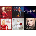 Dolly Parton - Holly Dolly Christmas (Ultimate Deluxe Edition) & Run Rose Run & Diamonds & Rhinestones: The Greatest Hits Collection (2LP) & Holly Dolly Christmas (Opaque Red LP Vinyl) & Home For Christmas (140G) & Very Best Of Dolly Parton (2LP) Bundle Music