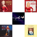 Dolly Parton - Holly Dolly Christmas (Ultimate Deluxe Edition) & Run Rose Run & Diamonds & Rhinestones: The Greatest Hits Collection (2LP) & Holly Dolly Christmas (Opaque Red LP Vinyl) & Jolene (140G/Dl Insert) Bundle Music