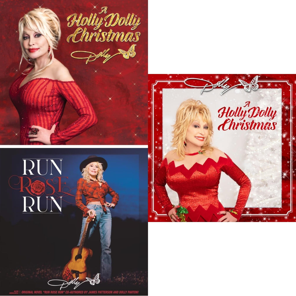 Holly Dolly Christmas (Ultimate Deluxe Edition) & Holly Dolly Christmas (Opaque Red LP Vinyl) & Run Rose Run Bundle Music