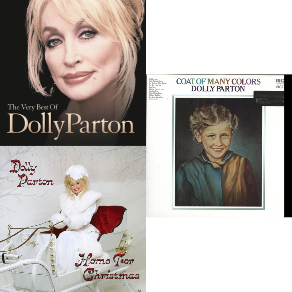 Very Best Of Dolly Parton (2LP) & Home For Christmas (140G) & Coat Of Many Colors (180G) Bundle Music