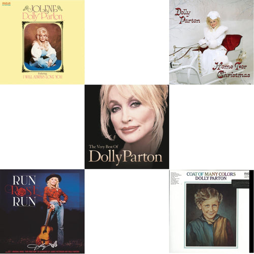 Jolene (140G/Dl Insert) & Run Rose Run & Very Best Of Dolly Parton (2LP) & Home For Christmas (140G) & Coat Of Many Colors (180G) Bundle Music