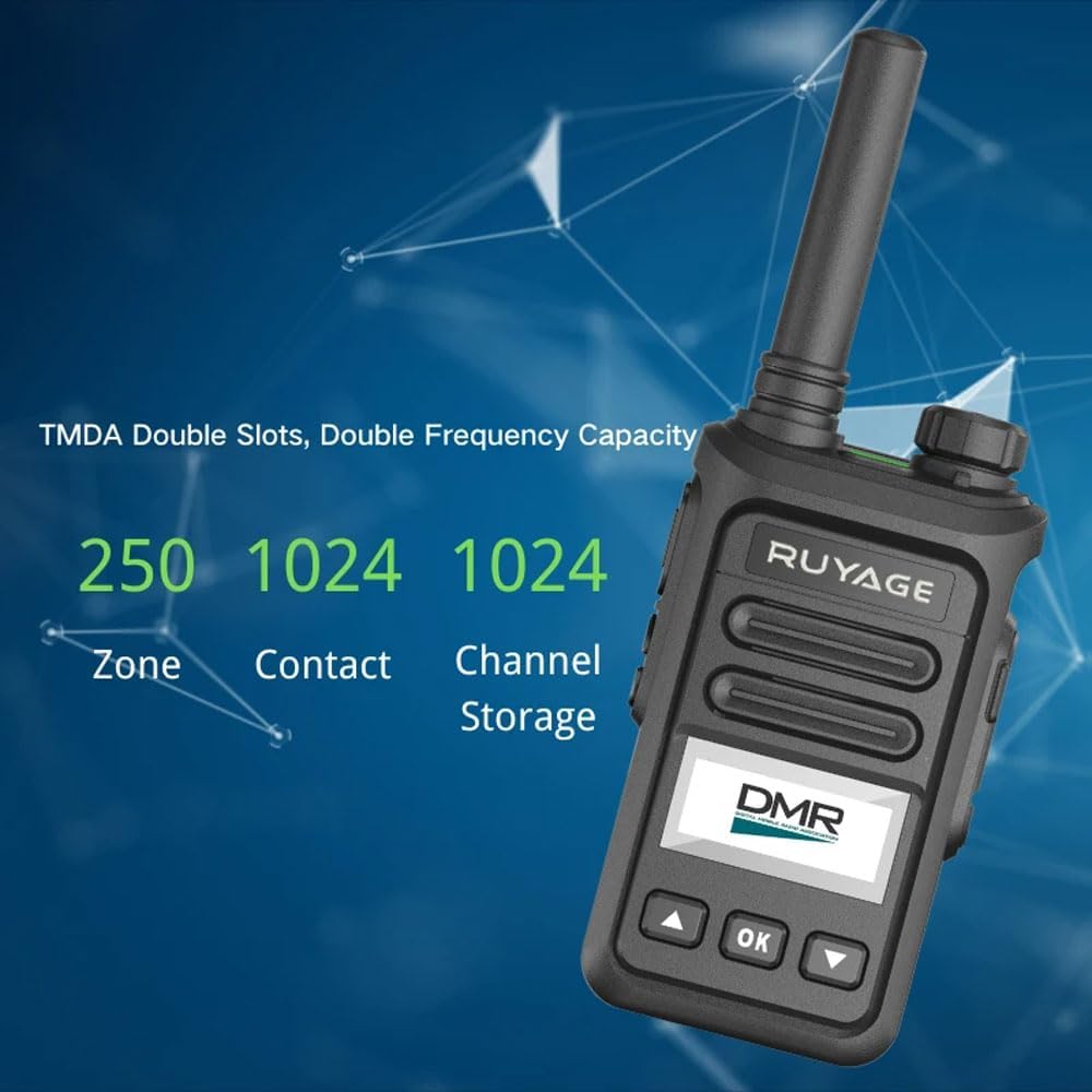 Ruyage DP20 DMR Digital Long Range Two Way Radio Dual Mode Walkie Talkie Ruyage Radio