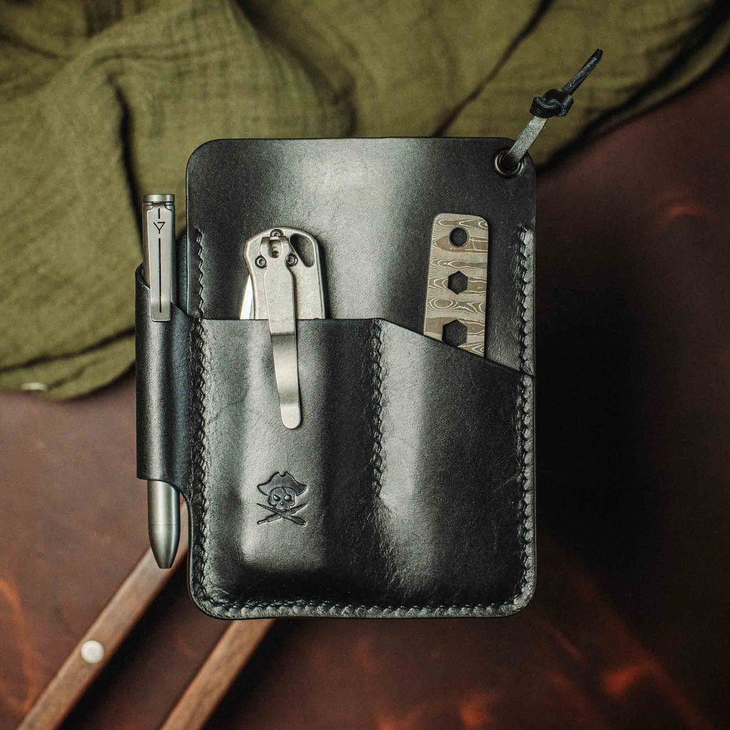 Large Pocket Organizer - First Mate Fatty | Leather Pocket Carrier | Multi-tool Pirate Goods