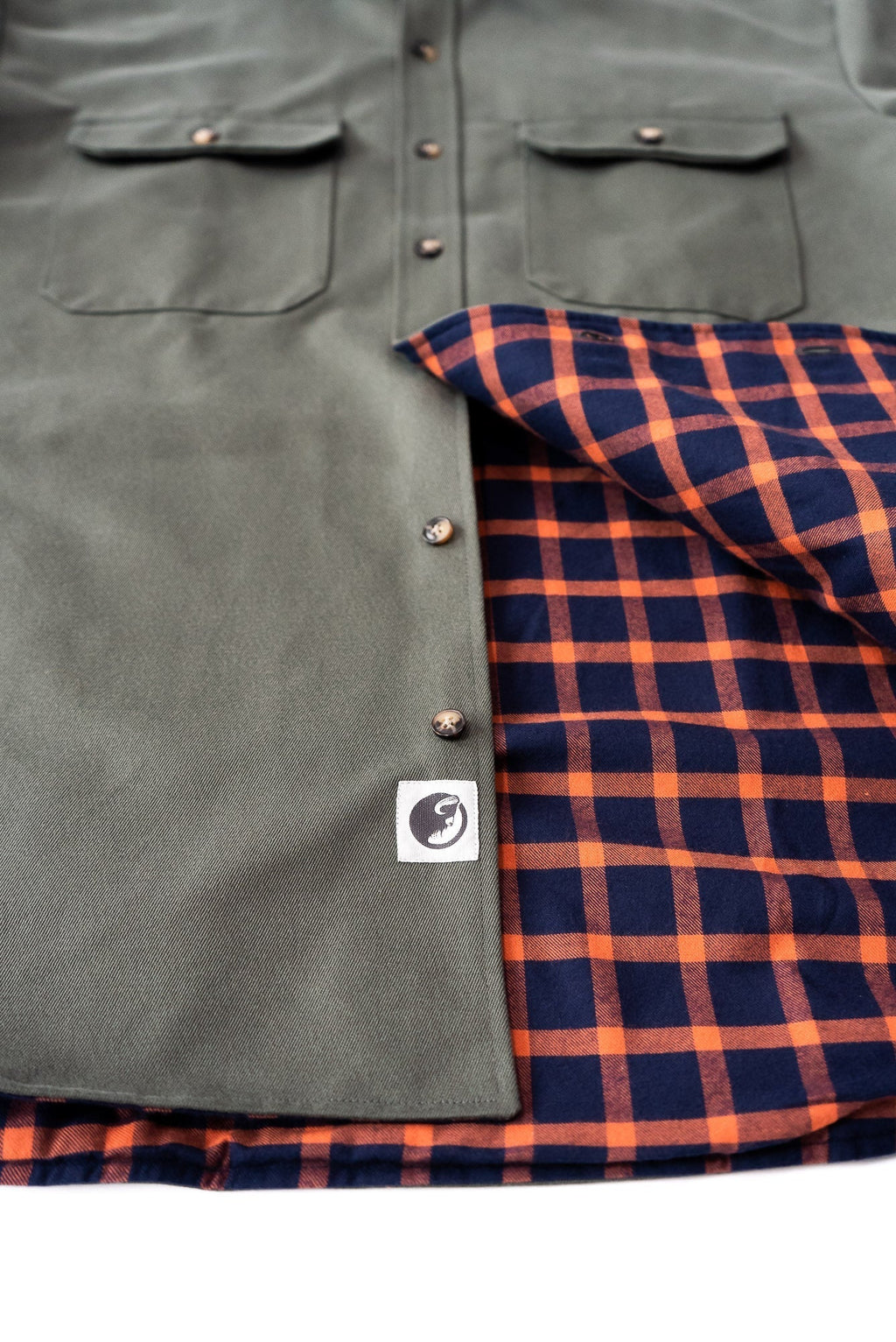 Lined Yukon Flannel Shirt Jacket, Olive MuskOx Flannels