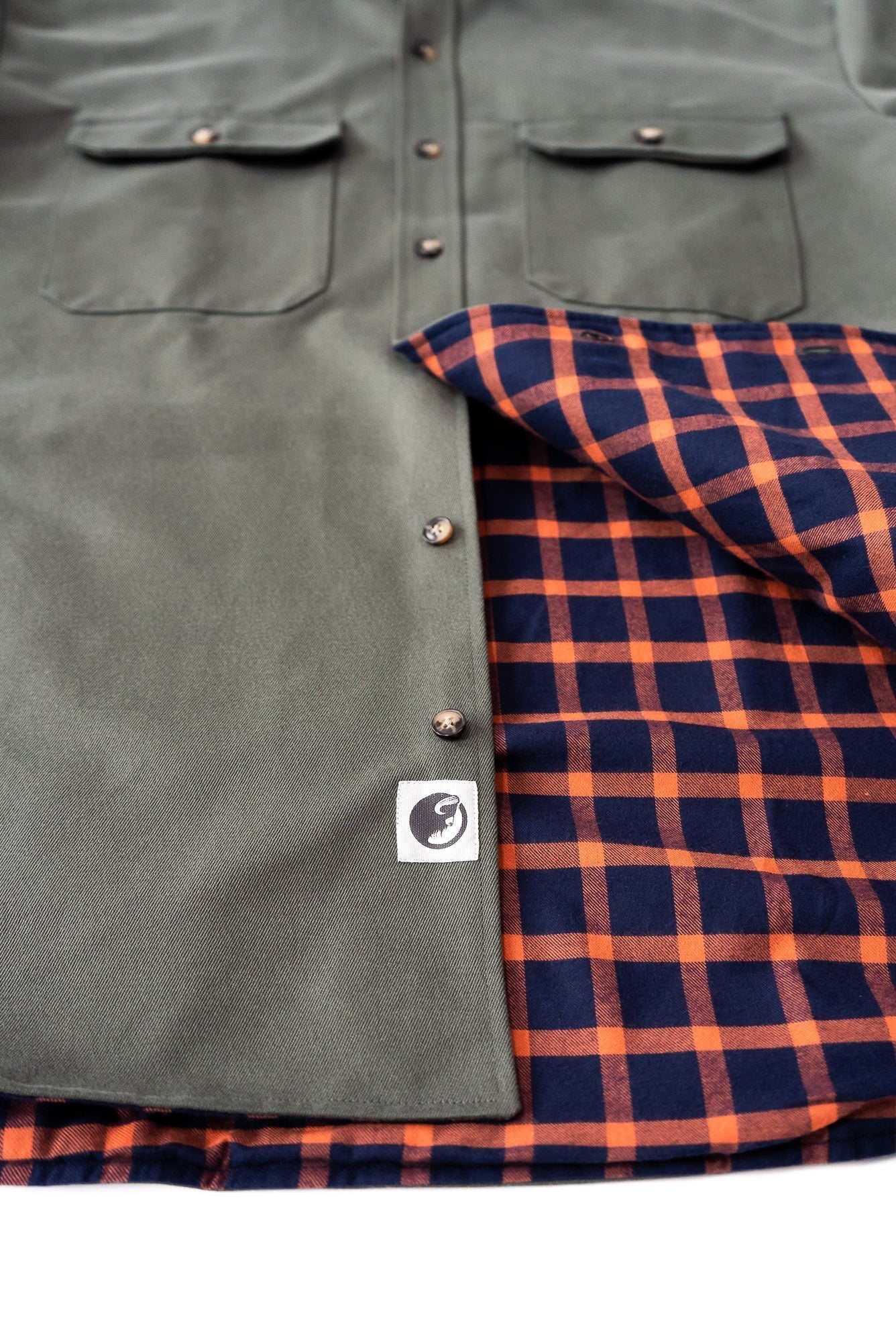 Lined Yukon Flannel Shirt Jacket, Olive MuskOx Flannels