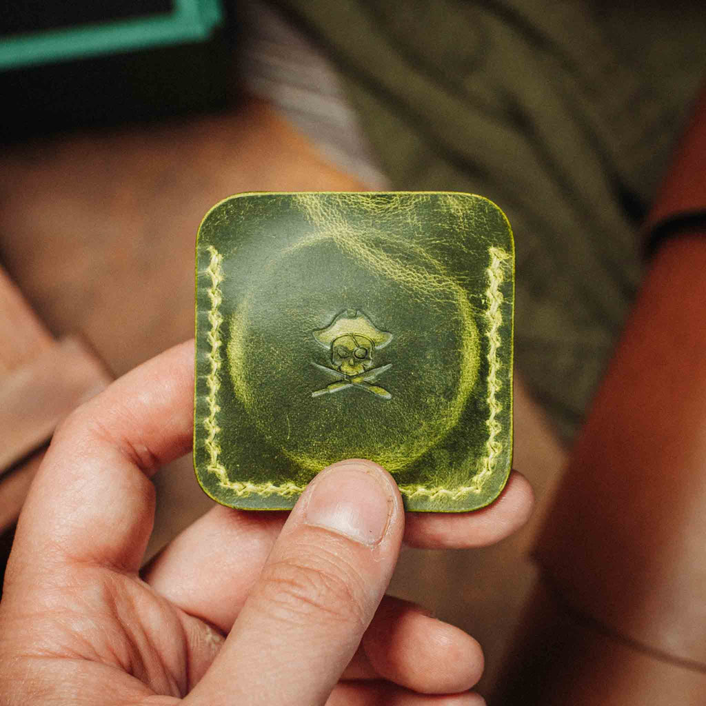 Challenge Coin Holder - Peso Pocket v3 | Leather Coin Case | Handcrafted EDC Pirate Goods