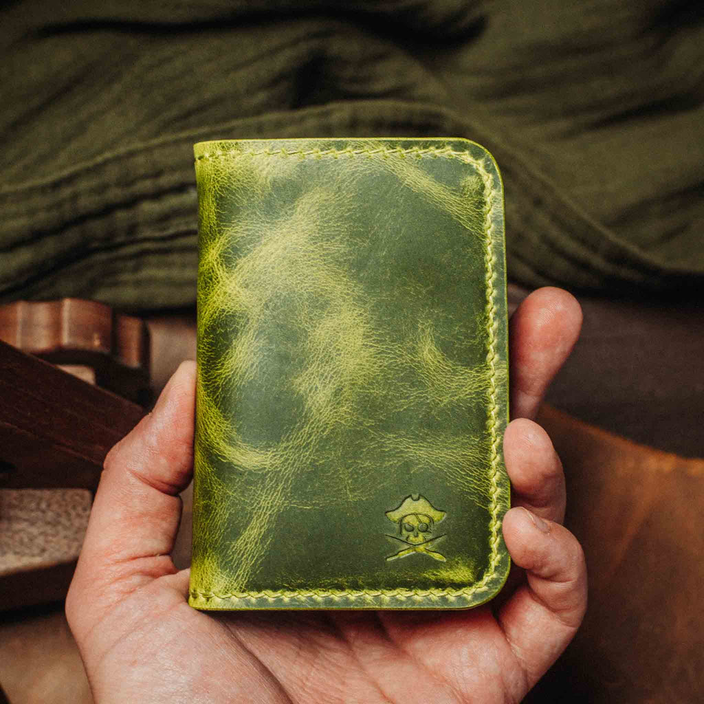 Slim Bifold Wallet - Buccaneer | Minimalist Card Holder | Handcrafted EDC Pirate Goods