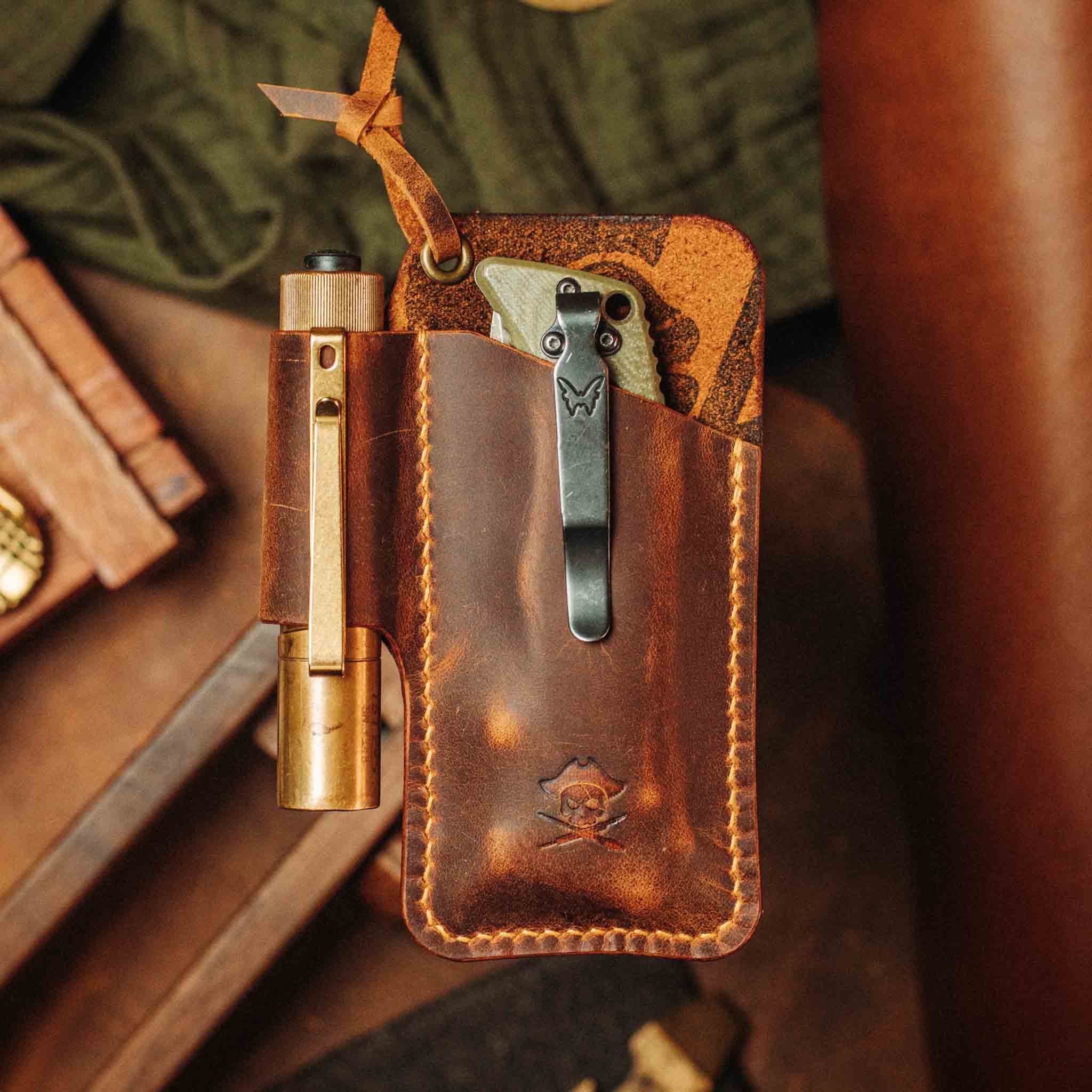 Knife Sheath - Sailor | Leather EDC | Pocket Knife Holder Pirate Goods