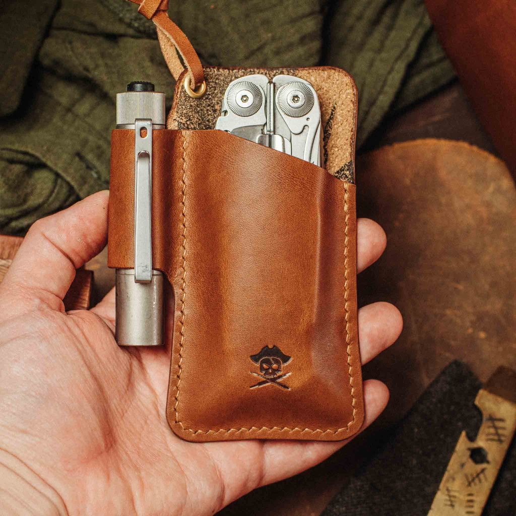 Knife Sheath - Sailor | Leather EDC | Pocket Knife Holder Pirate Goods