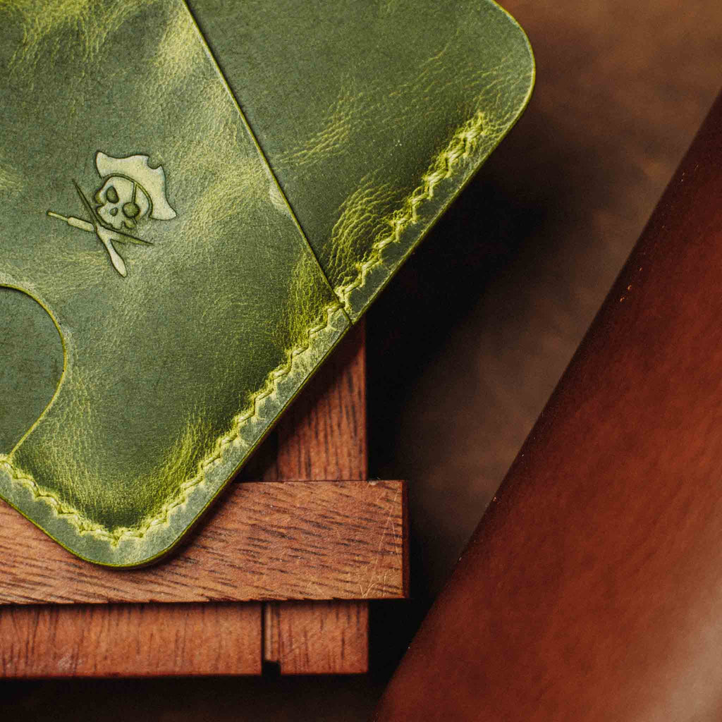 Minimalist Leather Wallet - Boatswain v4 | Slim Card Holder | EDC Pirate Goods