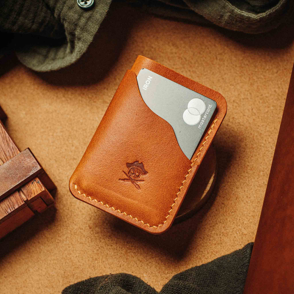 Slim Card Holder - Venturer v2 | Minimalist Leather Wallet | EDC Pirate Goods
