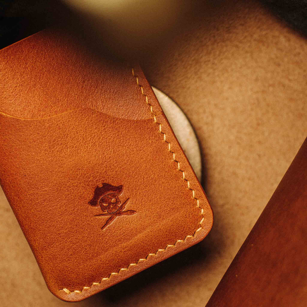 Slim Card Holder - Venturer v2 | Minimalist Leather Wallet | EDC Pirate Goods