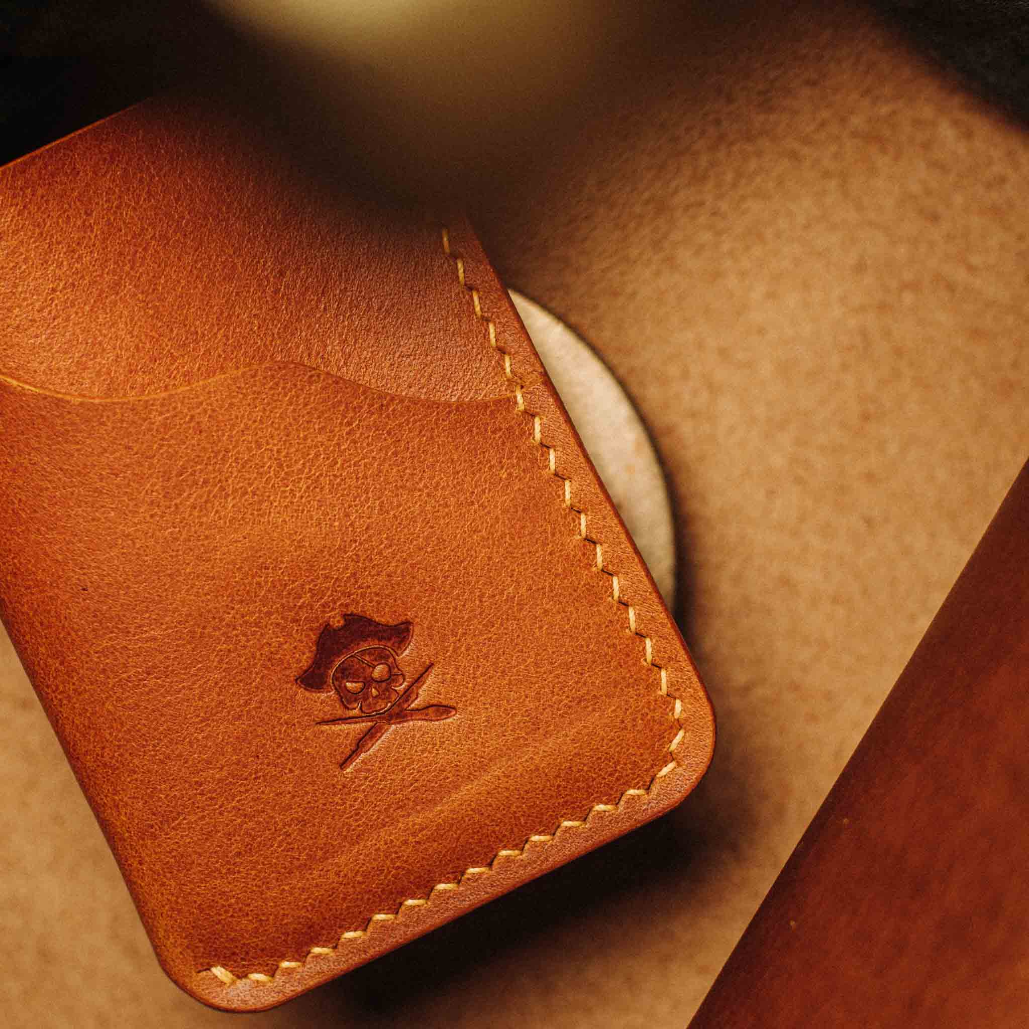 Slim Card Holder - Venturer v2 | Minimalist Leather Wallet | EDC Pirate Goods