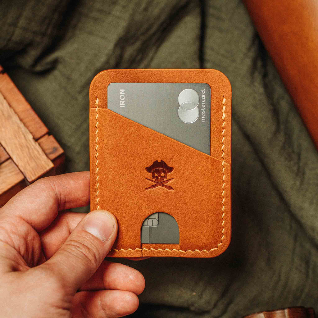 Minimalist Leather Wallet - Boatswain v4 | Slim Card Holder | EDC Pirate Goods