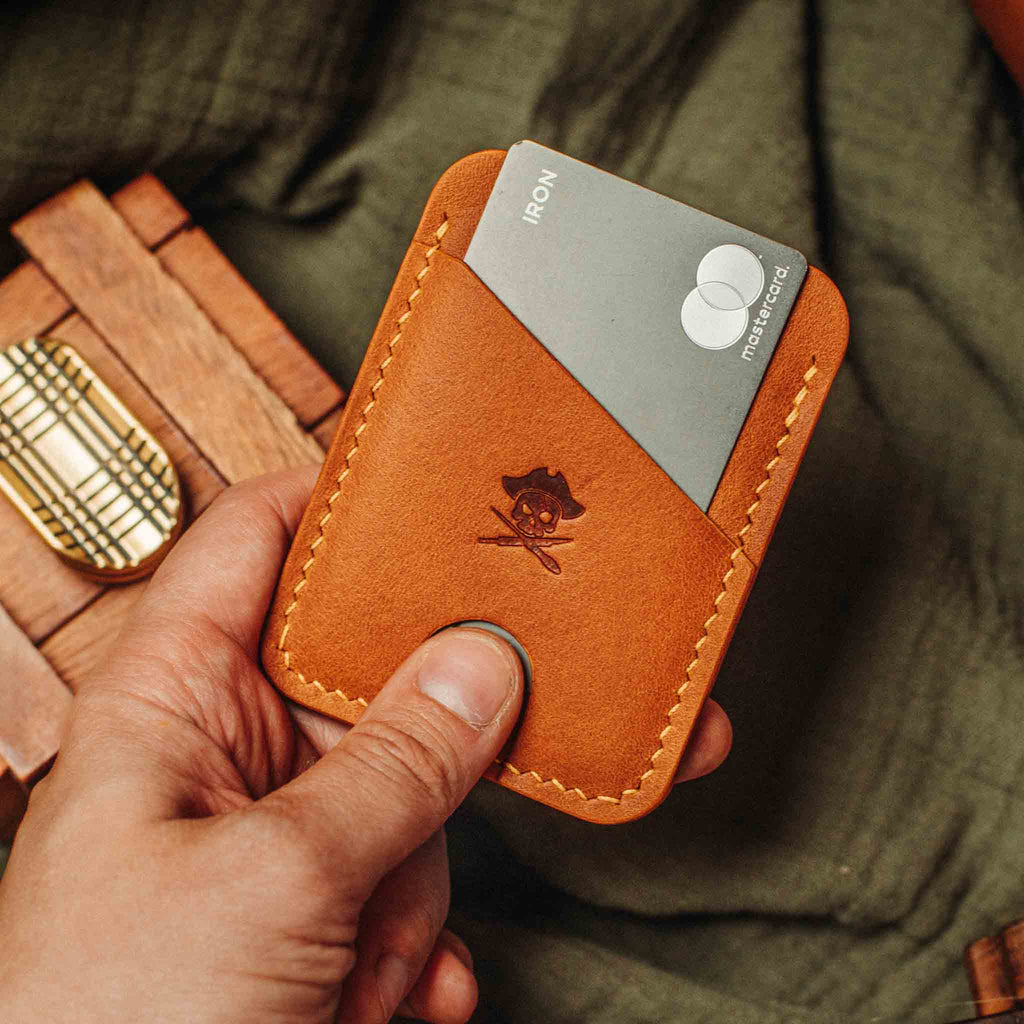 Minimalist Leather Wallet - Boatswain v4 | Slim Card Holder | EDC Pirate Goods
