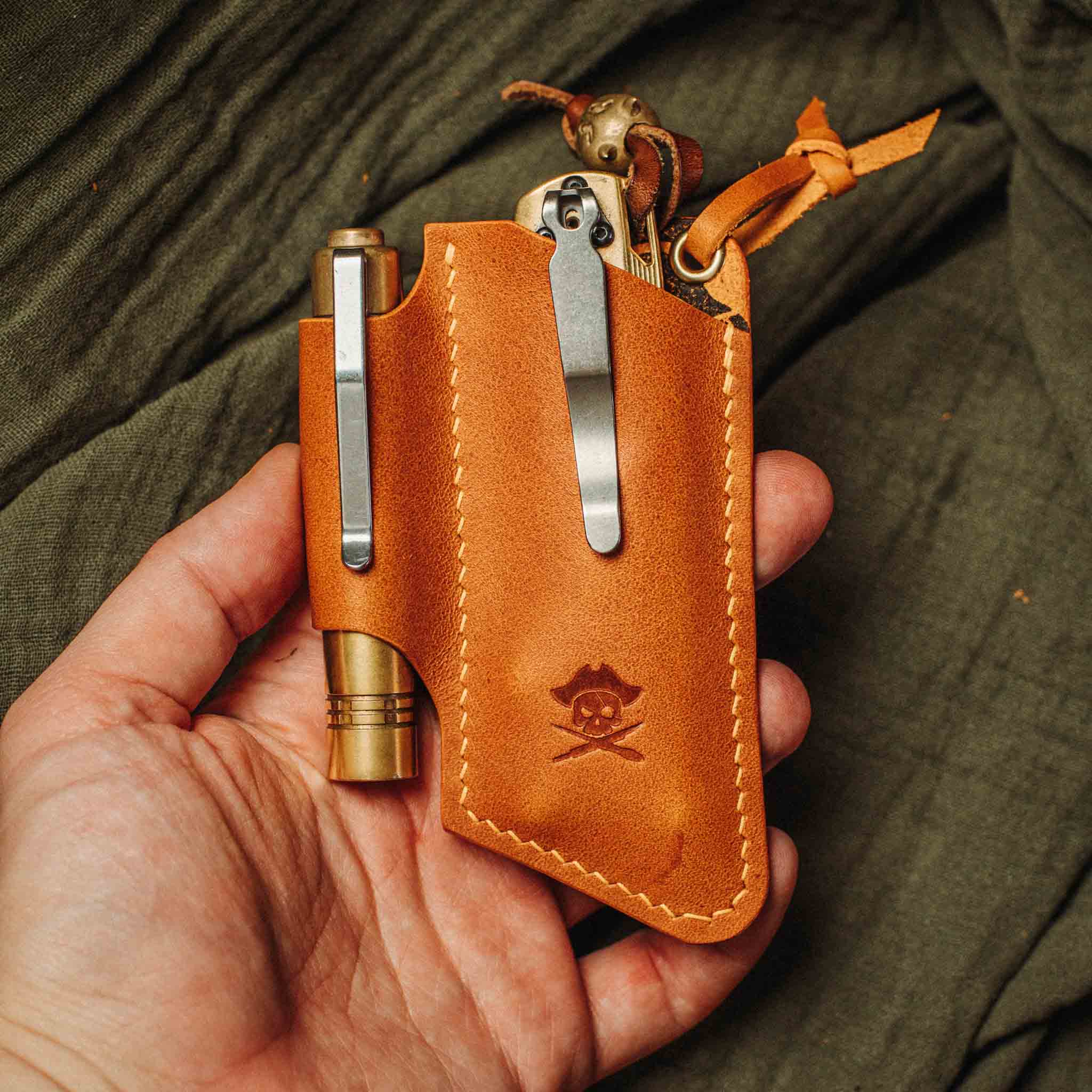 Knife Sheath - Sailor v3 | Leather EDC | Pocket Knife Holder Pirate Goods