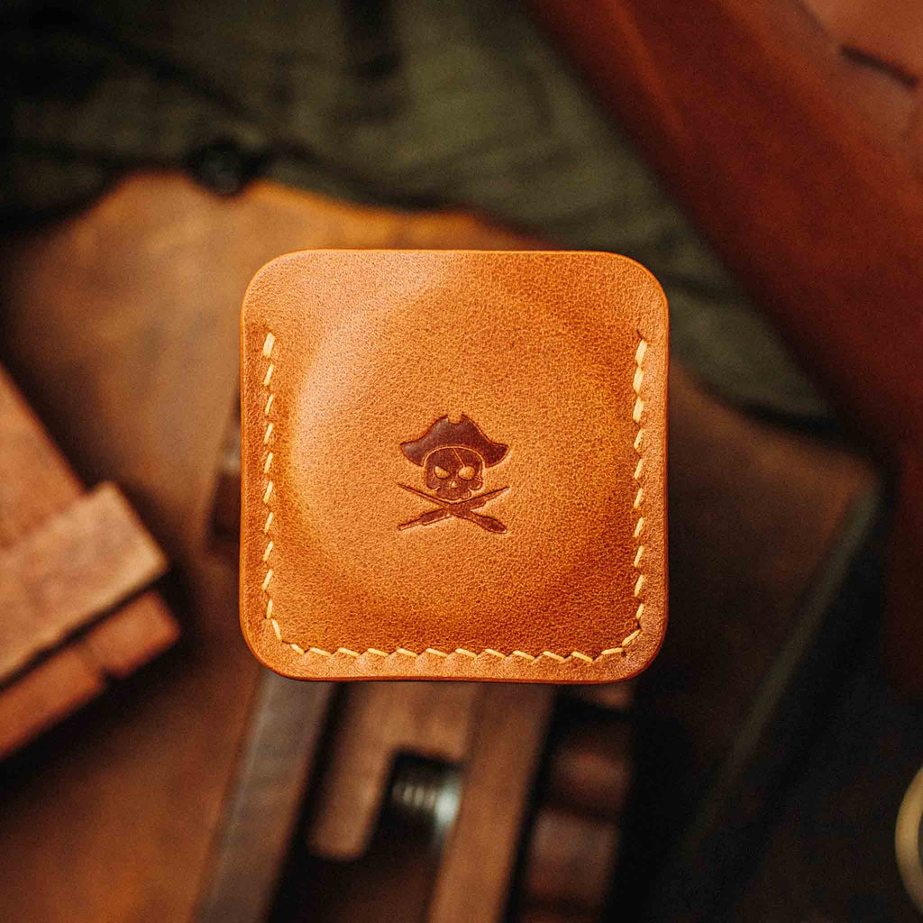 Challenge Coin Holder - Peso Pocket v3 | Leather Coin Case | Handcrafted EDC Pirate Goods
