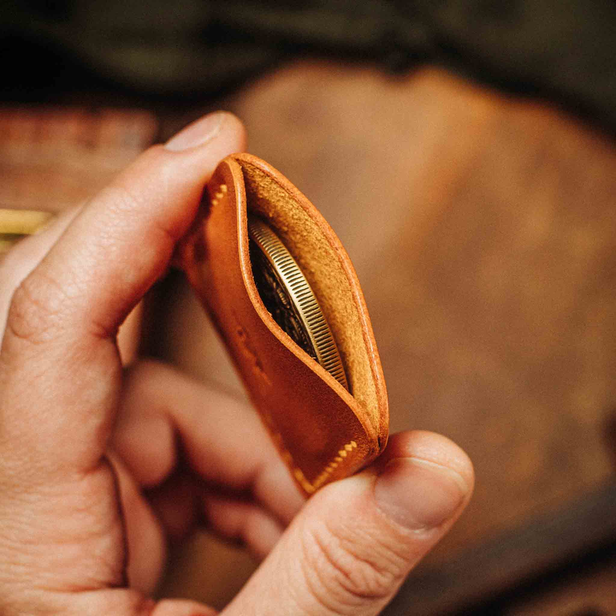 Challenge Coin Holder - Peso Pocket v3 | Leather Coin Case | Handcrafted EDC Pirate Goods