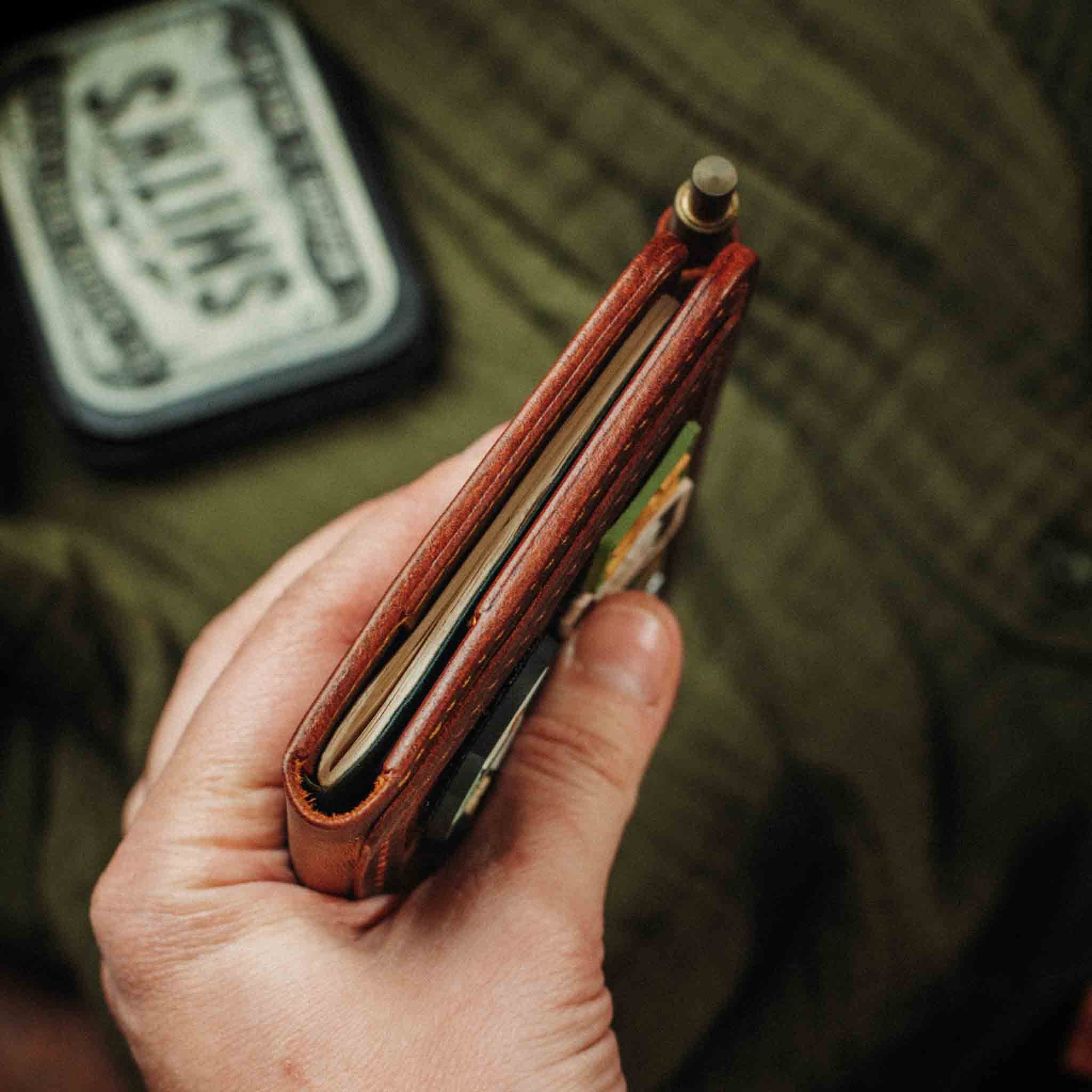 Passport Travel Wallet - Quartermaster v2 | Leather Velcro Organizer | Field Notes Holder Pirate Goods