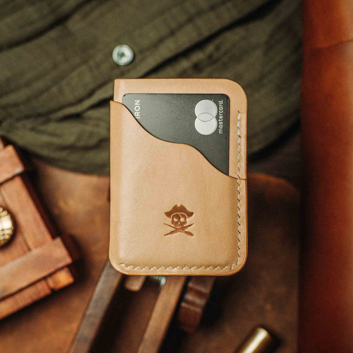 Slim Card Holder - Venturer v2 | Minimalist Leather Wallet | EDC Pirate Goods