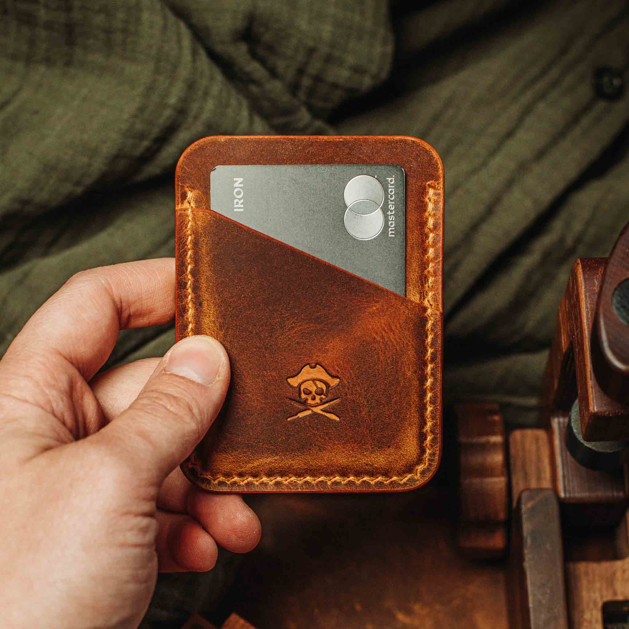 Slim Leather Wallet - Boatswain v3 | Minimalist Card Holder | EDC Pirate Goods
