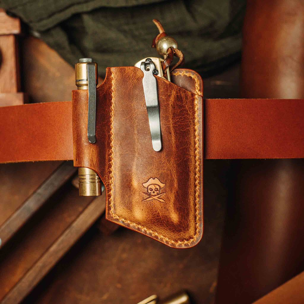 Belt Knife Sheath - Sailor v4 | Leather EDC | Knife Holder Pirate Goods