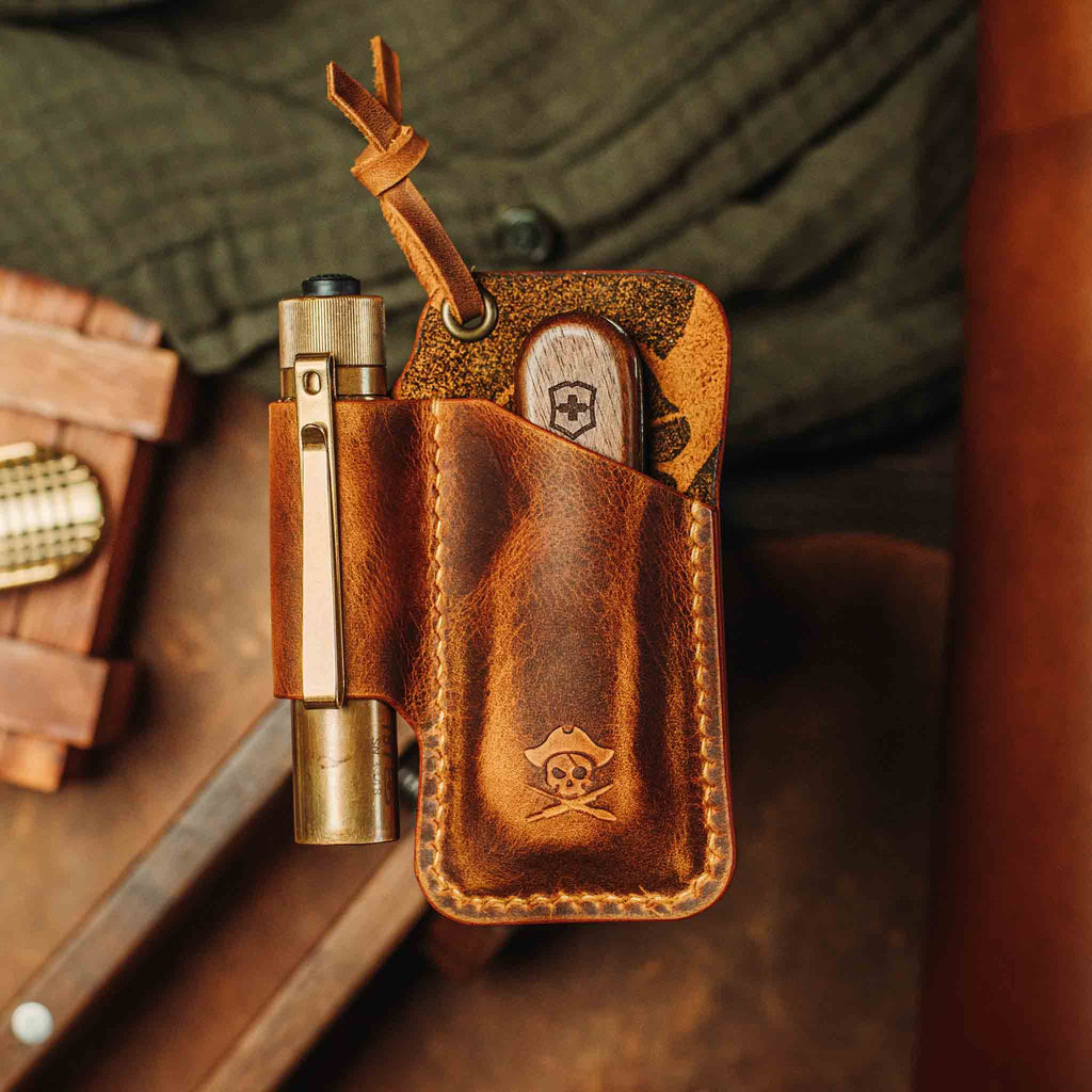 Knife Sheath - Sailor | Leather EDC | Pocket Knife Holder Pirate Goods