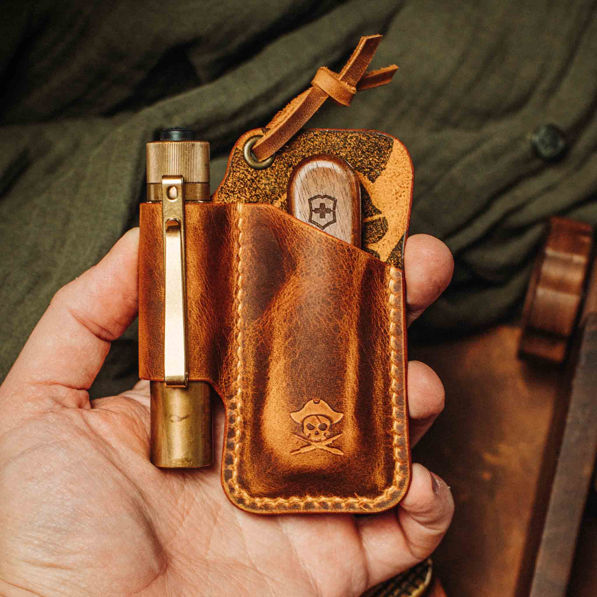 Knife Sheath - Sailor | Leather EDC | Pocket Knife Holder Pirate Goods