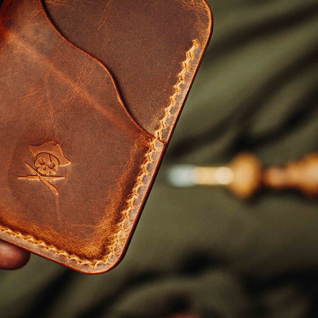 Slim Card Holder - Venturer v2 | Minimalist Leather Wallet | EDC Pirate Goods