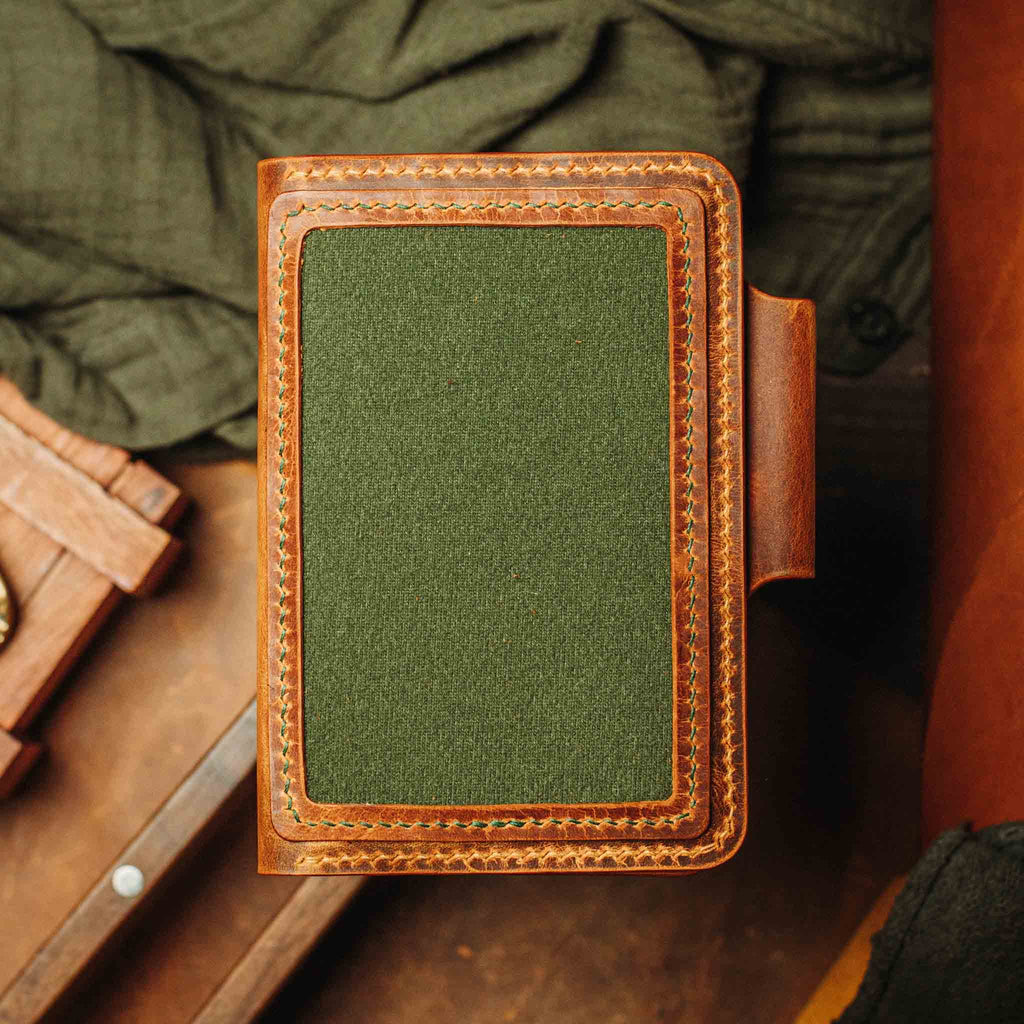 Passport Travel Wallet - Quartermaster v2 | Leather Velcro Organizer | Field Notes Holder Pirate Goods