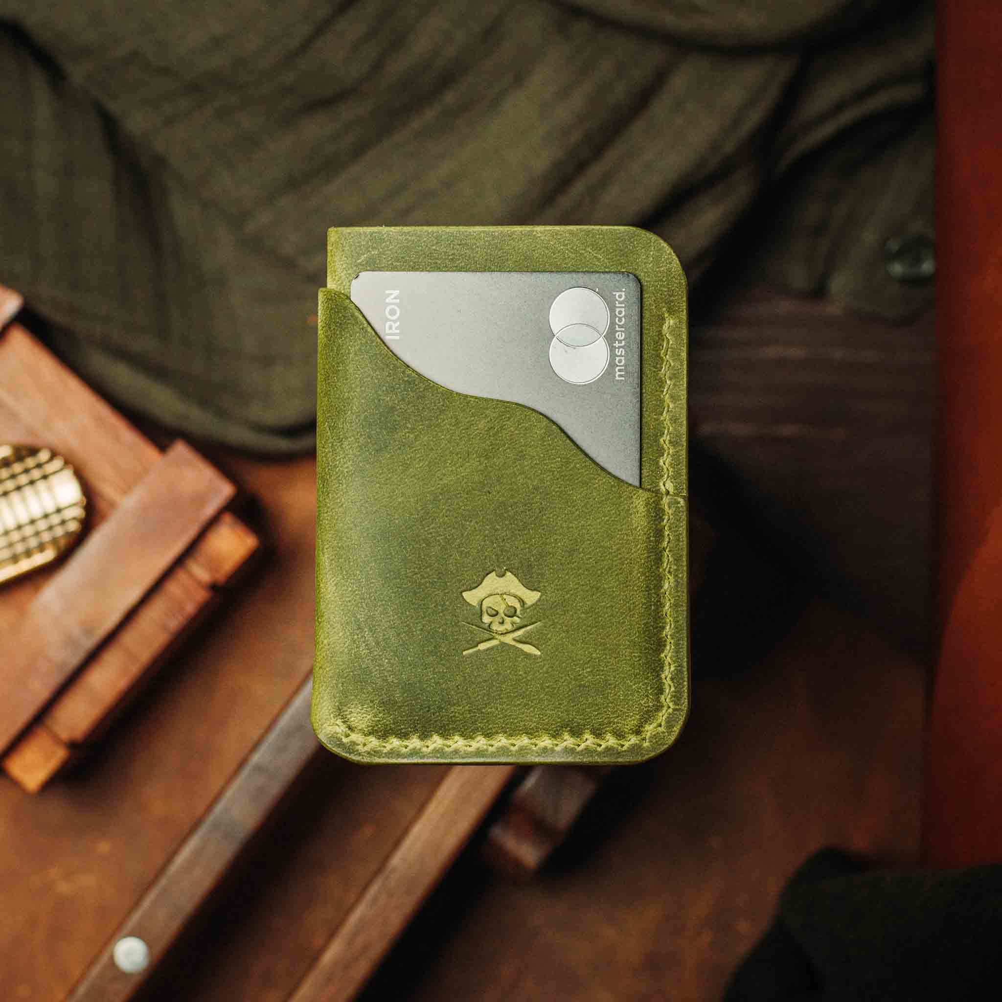 Slim Card Holder - Venturer v2 | Minimalist Leather Wallet | EDC Pirate Goods