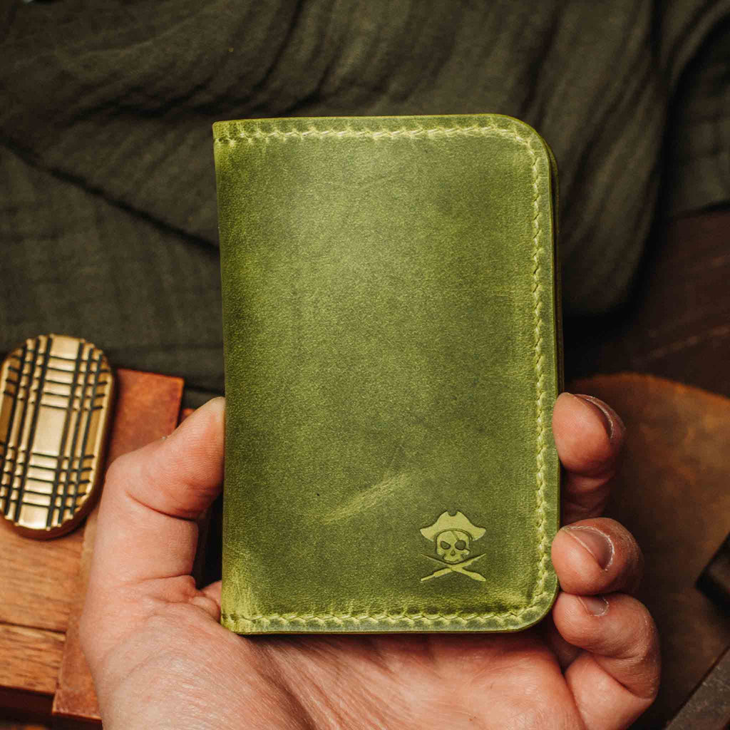 Slim Bifold Wallet - Buccaneer | Minimalist Card Holder | Handcrafted EDC Pirate Goods