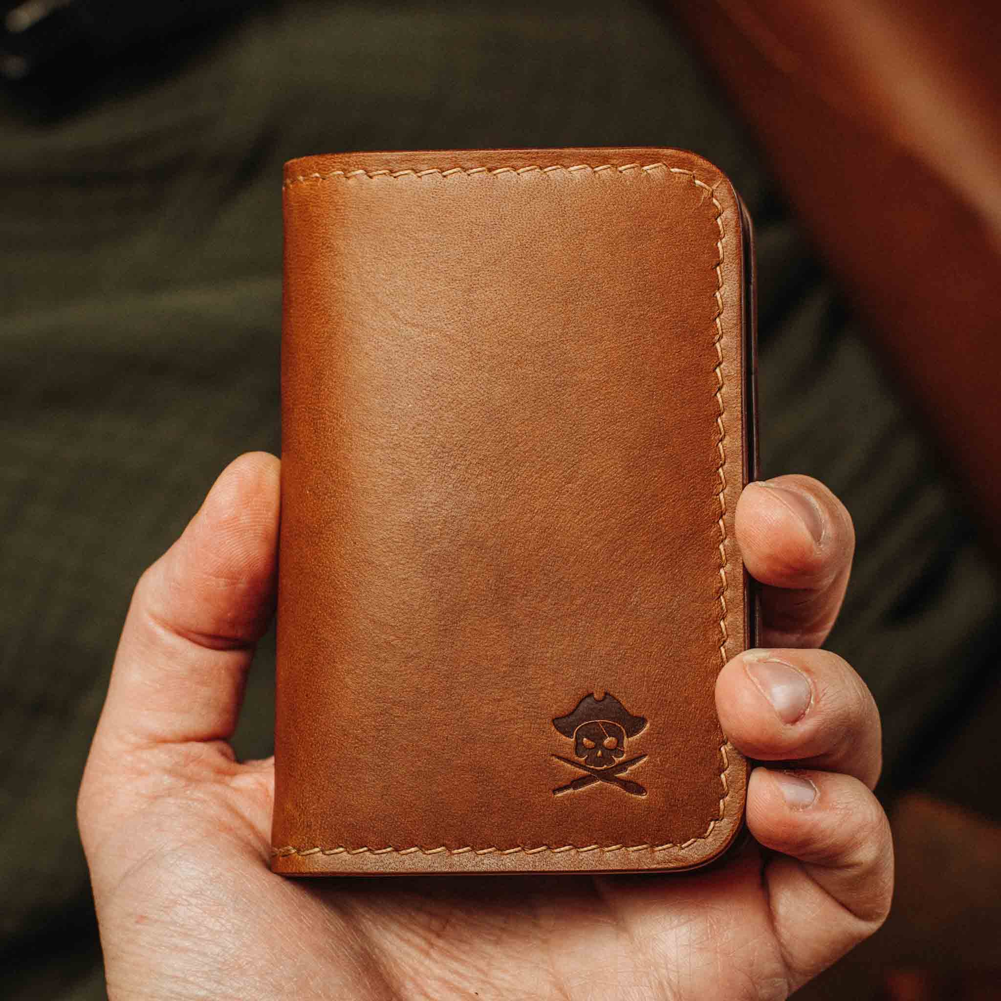 Slim Bifold Wallet - Buccaneer | Minimalist Card Holder | Handcrafted EDC Pirate Goods