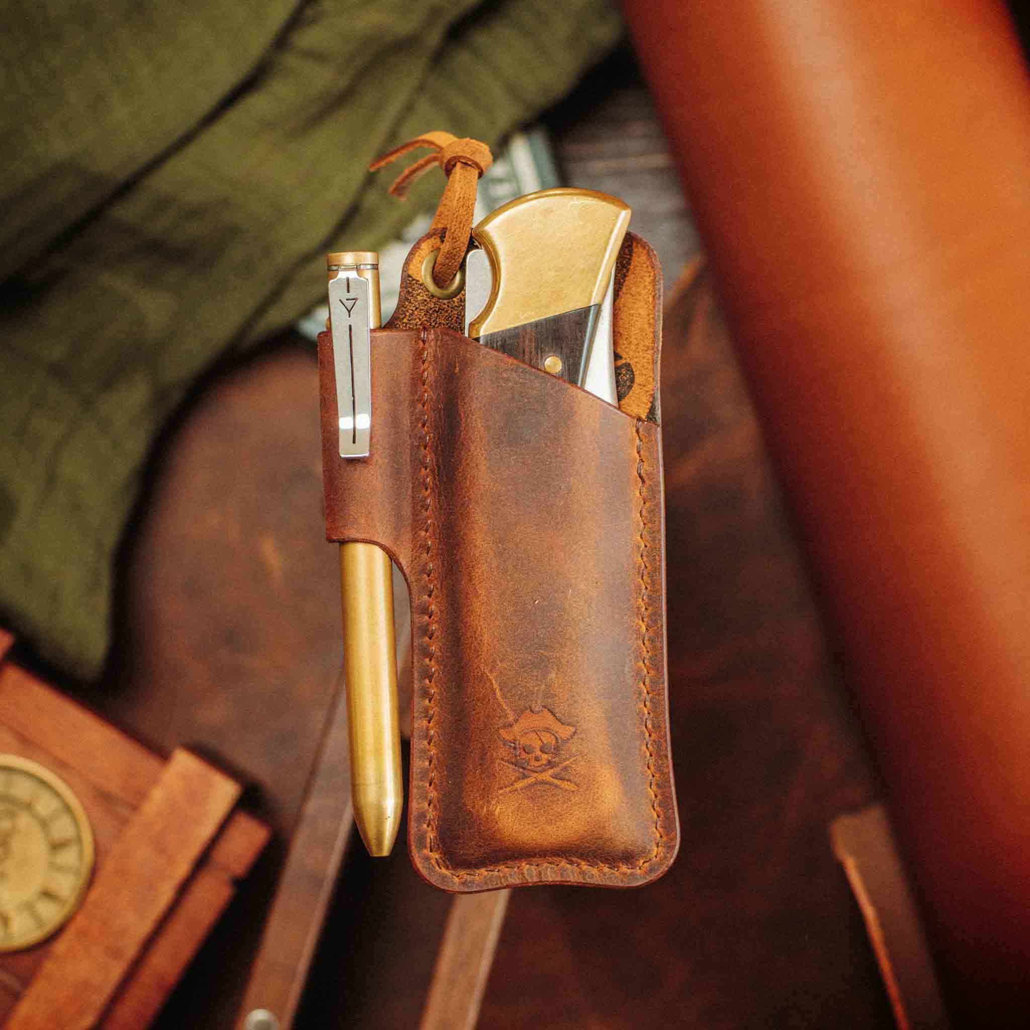Knife Sheath - Sailor | Leather EDC | Pocket Knife Holder Pirate Goods