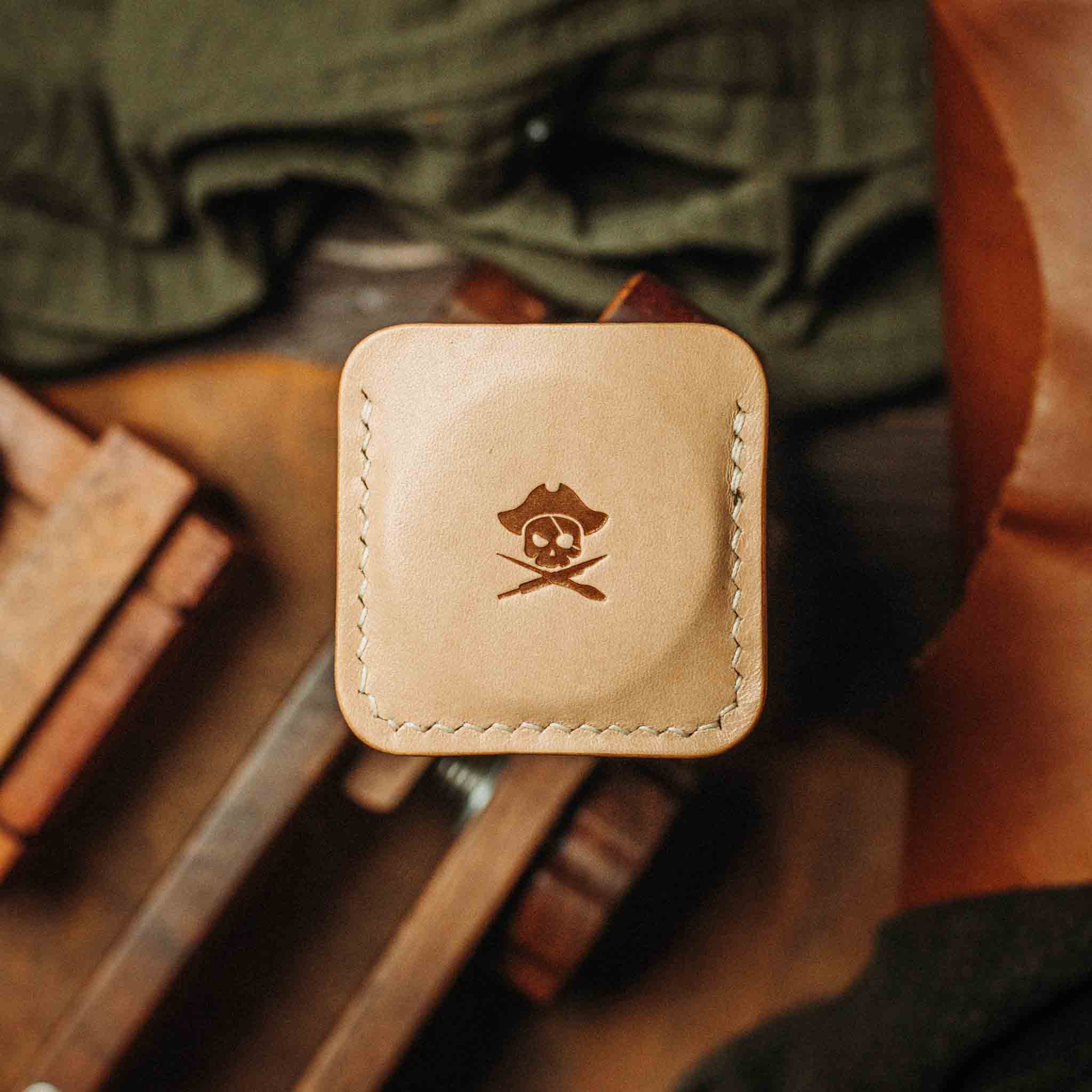 Challenge Coin Holder - Peso Pocket v3 | Leather Coin Case | Handcrafted EDC Pirate Goods