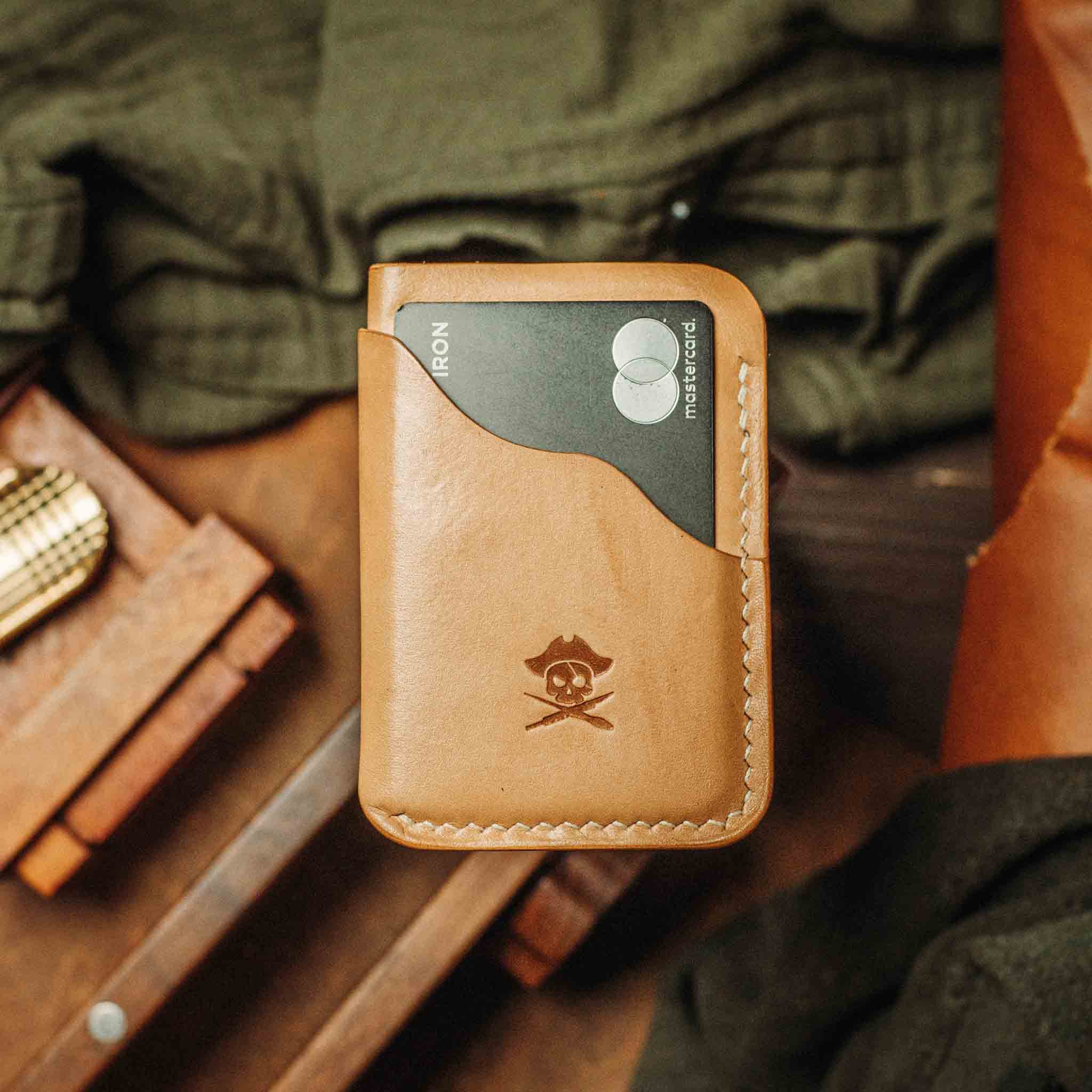 Slim Card Holder - Venturer v2 | Minimalist Leather Wallet | EDC Pirate Goods