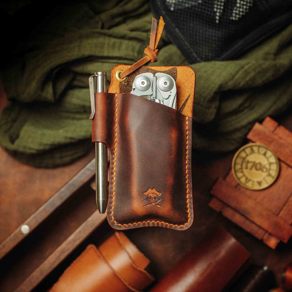 Knife Sheath - Sailor | Leather EDC | Pocket Knife Holder Pirate Goods