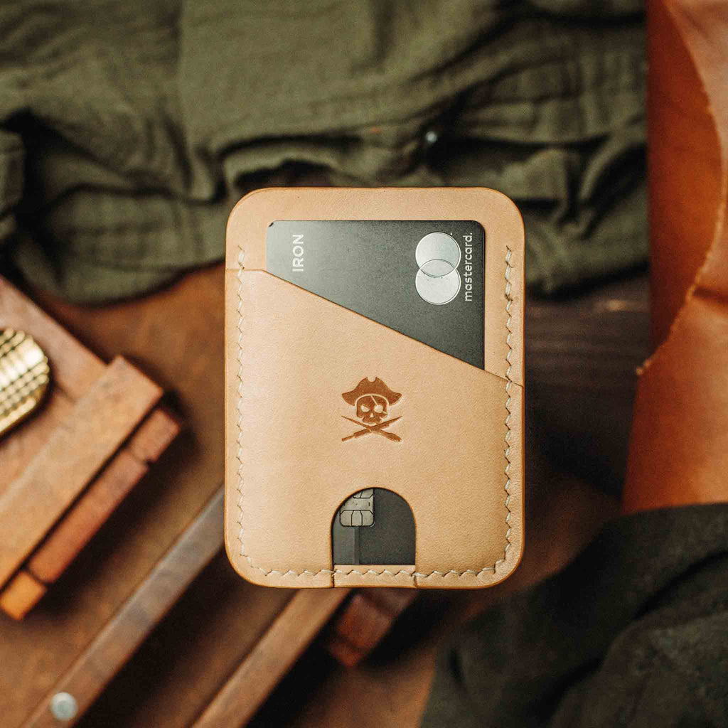 Minimalist Leather Wallet - Boatswain v4 | Slim Card Holder | EDC Pirate Goods