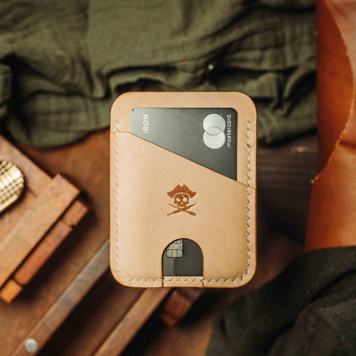 Minimalist Leather Wallet - Boatswain v4 | Slim Card Holder | EDC Pirate Goods
