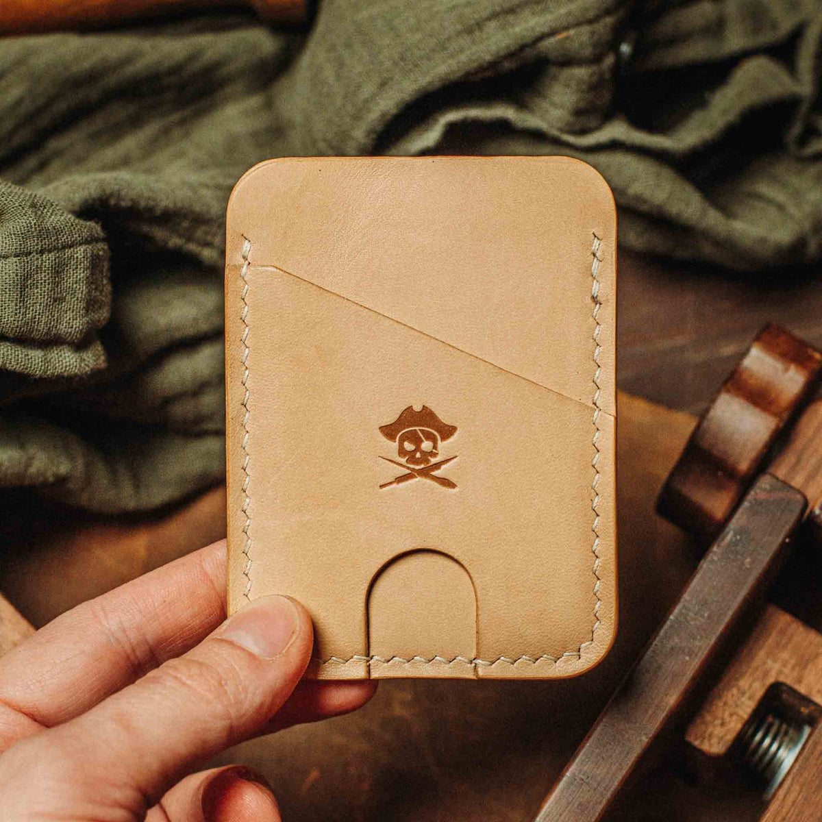 Minimalist Leather Wallet - Boatswain v4 | Slim Card Holder | EDC Pirate Goods