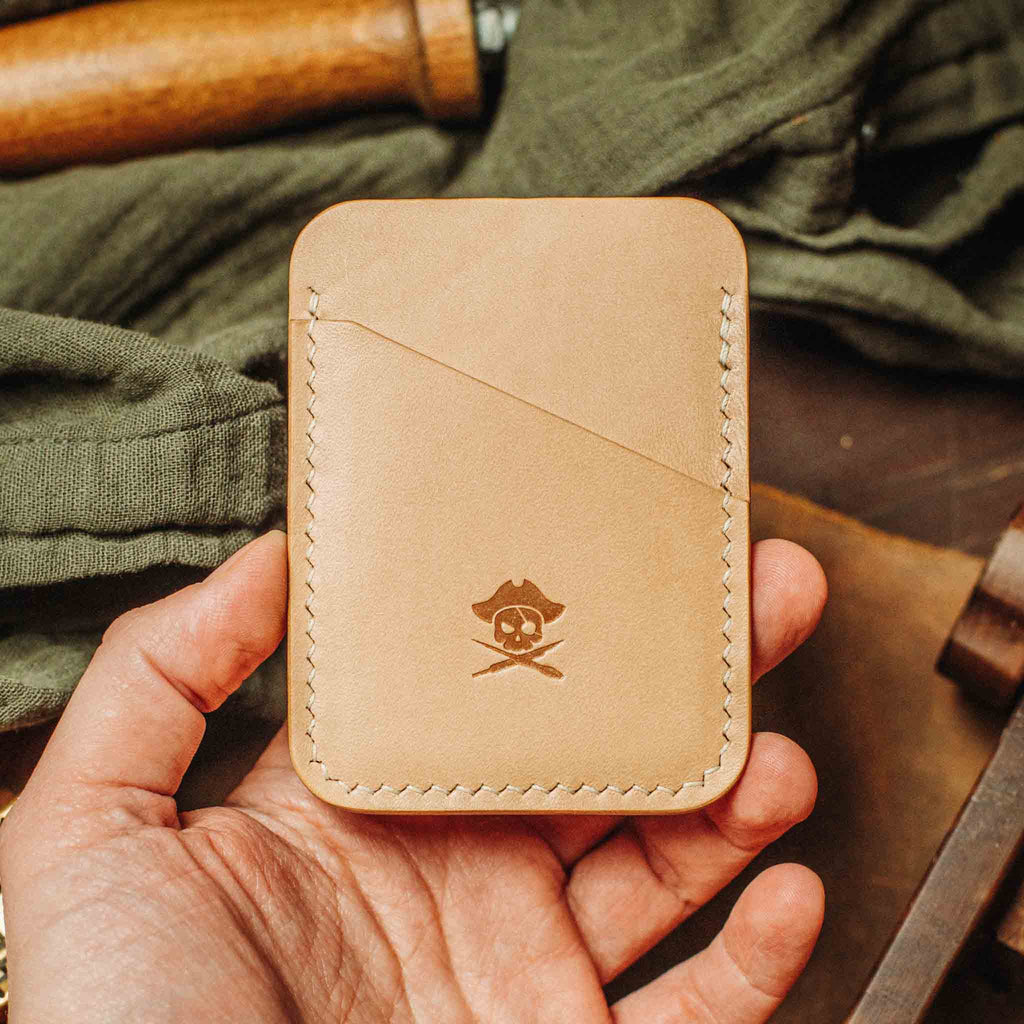 Slim Leather Wallet - Boatswain v3 | Minimalist Card Holder | EDC Pirate Goods