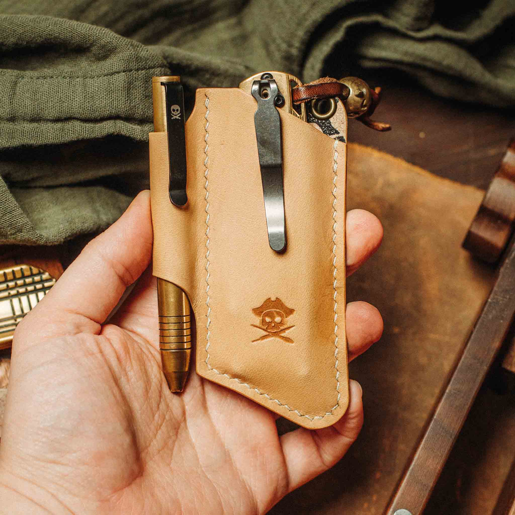 Knife Sheath - Sailor v3 | Leather EDC | Pocket Knife Holder Pirate Goods