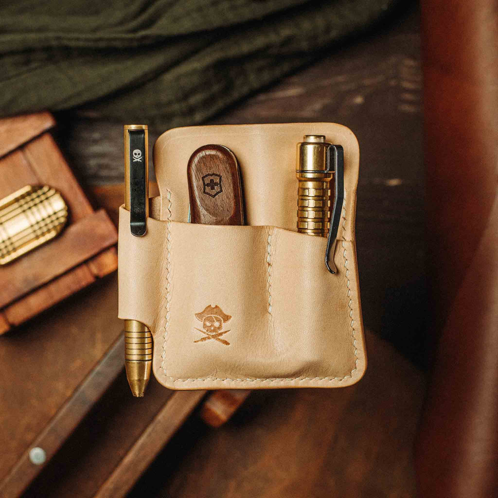EDC Pocket Organizer - First Mate | Leather Pocket Carrier Pirate Goods