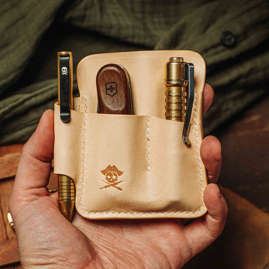 EDC Pocket Organizer - First Mate | Leather Pocket Carrier Pirate Goods