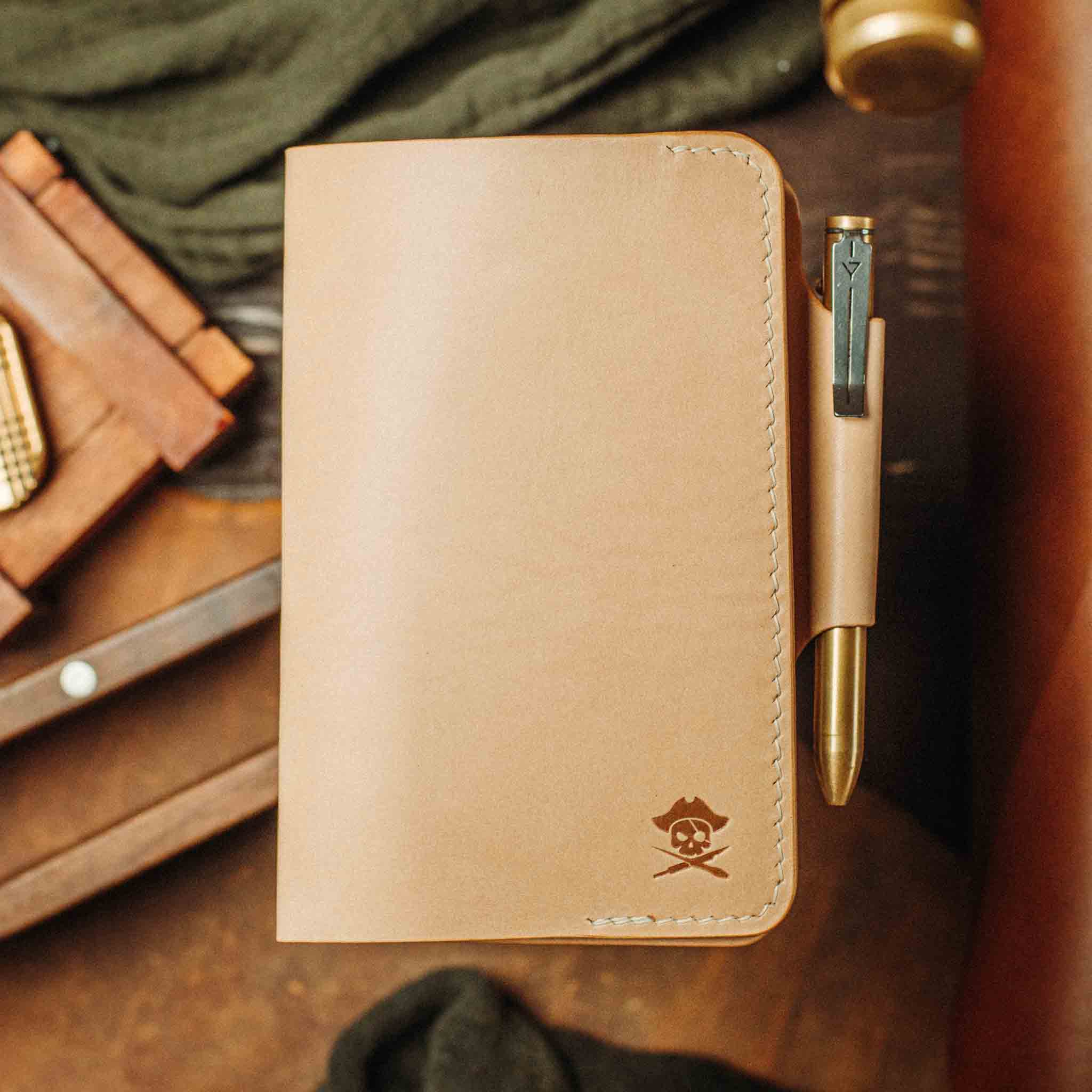 Field Notes Cover - Navigator | Leather Journal Holder | EDC Pirate Goods